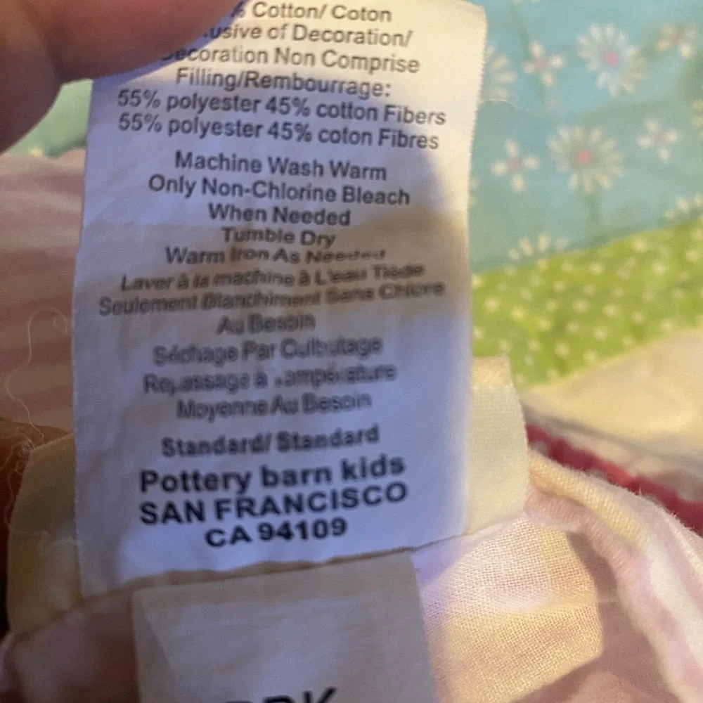 Pottery Barn Kids comforters/sham set, Twin size